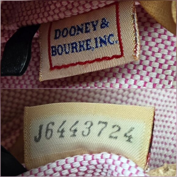 Vintage Dooney & Bourke Monogram Canvas Bucket Bag w/ Leather Trim - Picture 3 of 12
